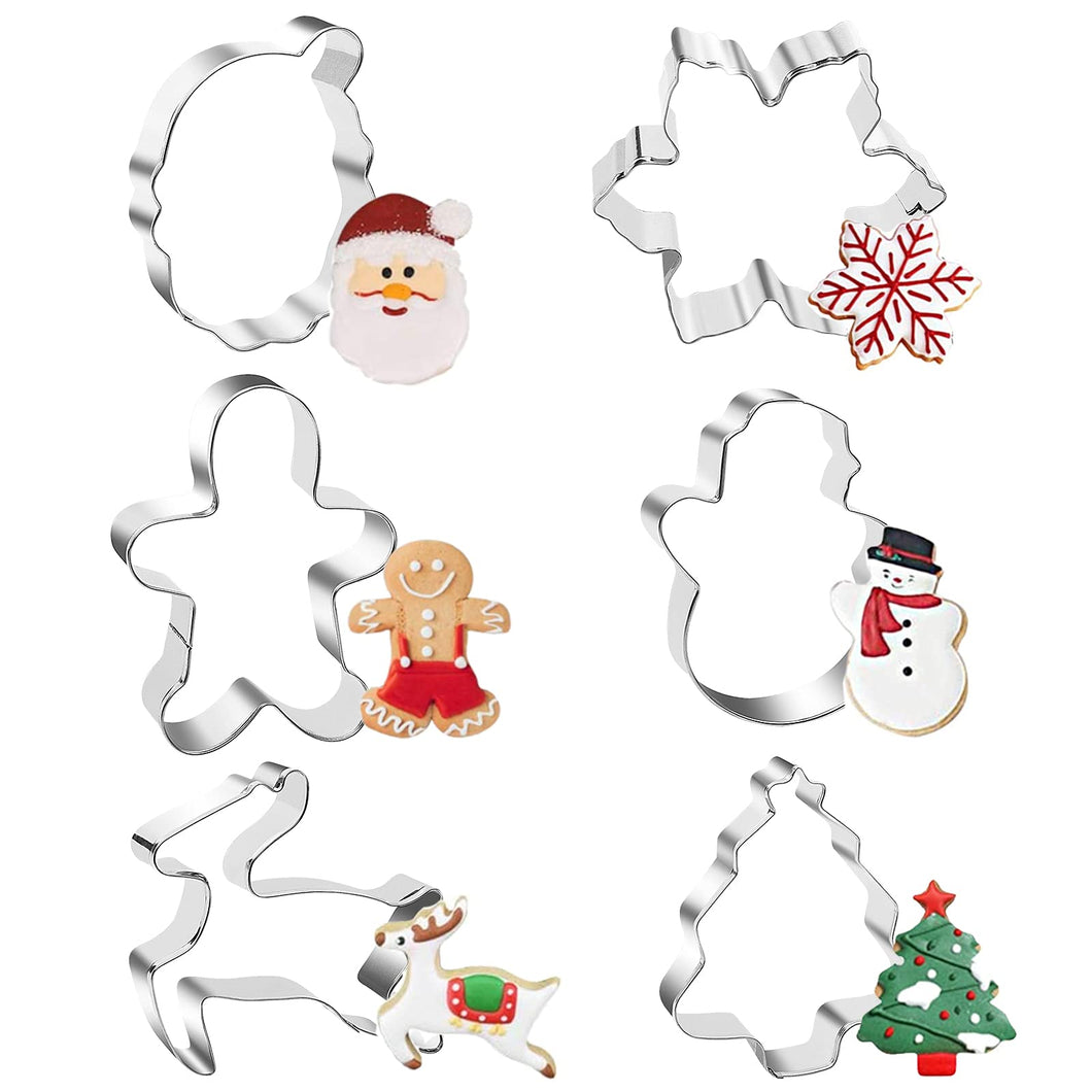 Set de Moldes Navideños para Galletas (6 piezas)